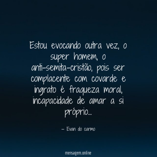 Estou evocando outra vez