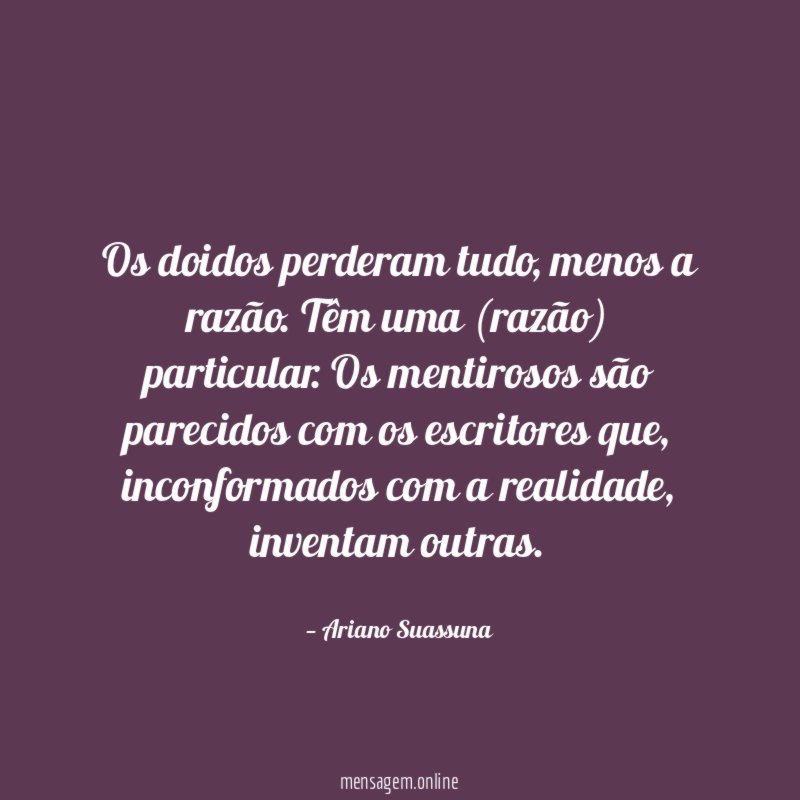 Os doidos perderam tudo