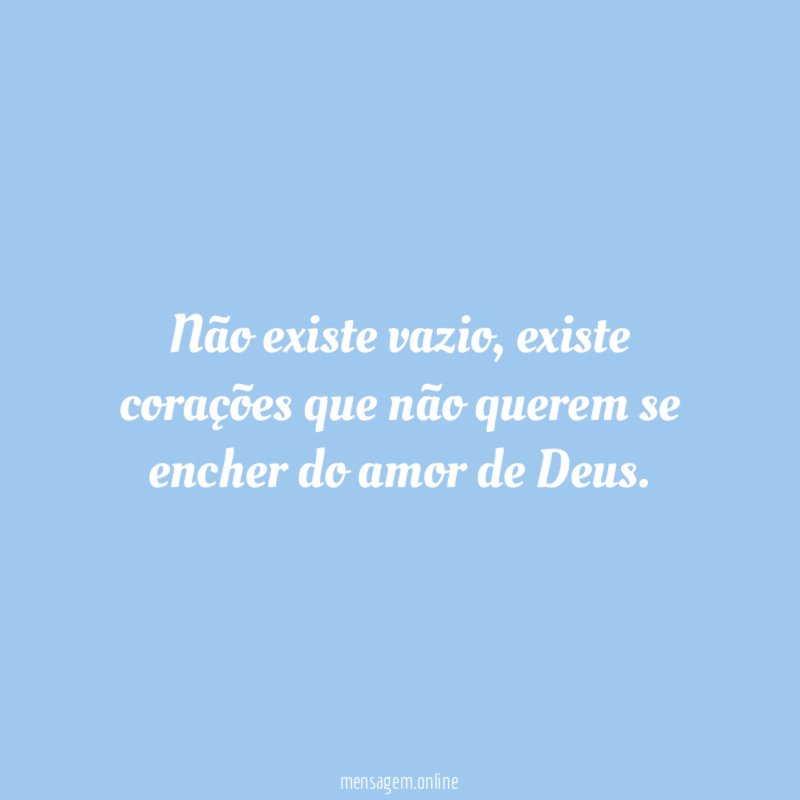 Não existe vazio