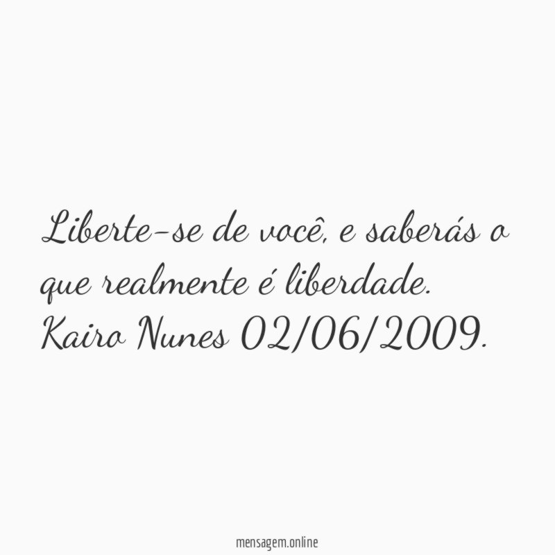 Liberte-se de você