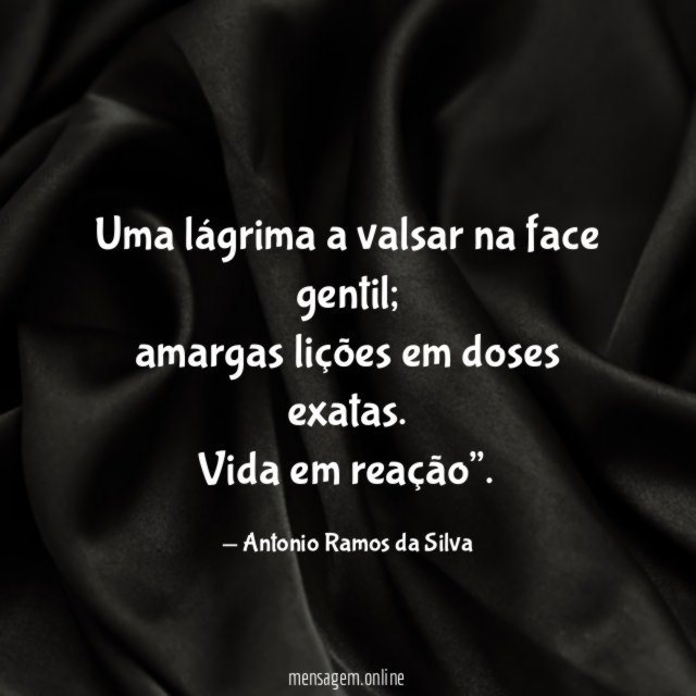 Uma lágrima a valsar na face gentil
