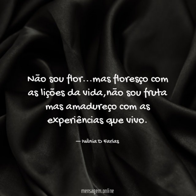 Não sou flor