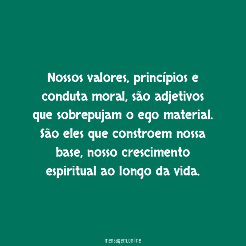 Nossos valores