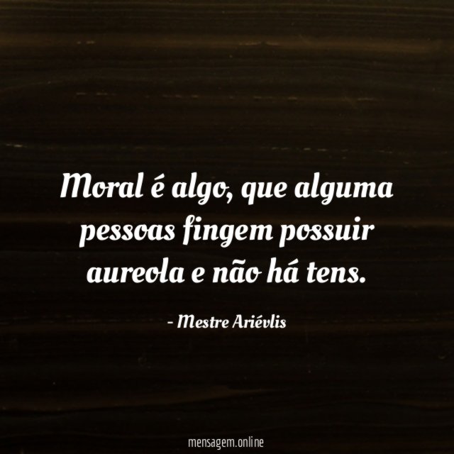 Moral é algo