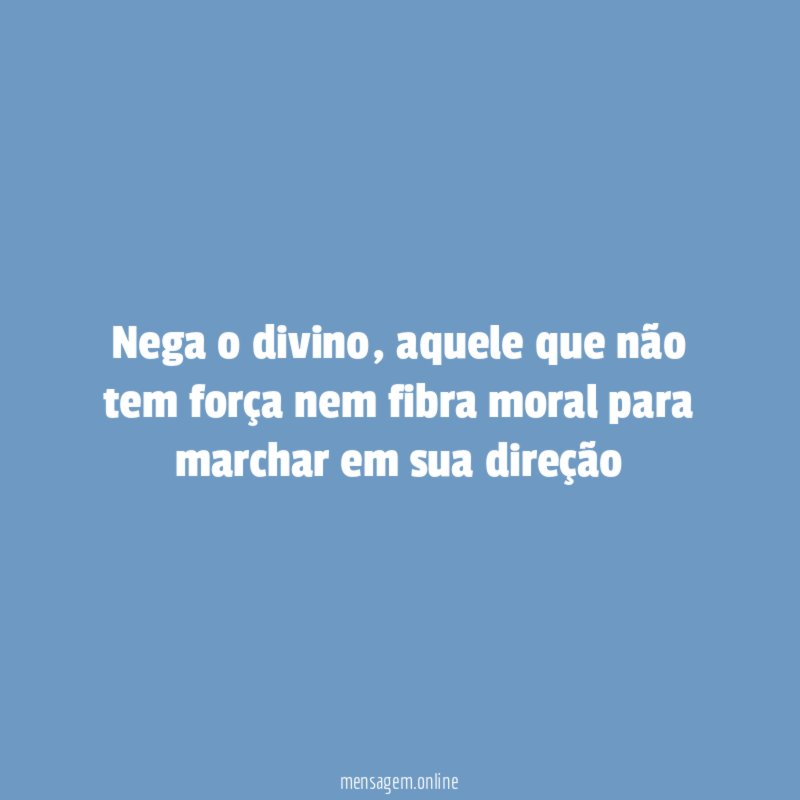 Nega o divino