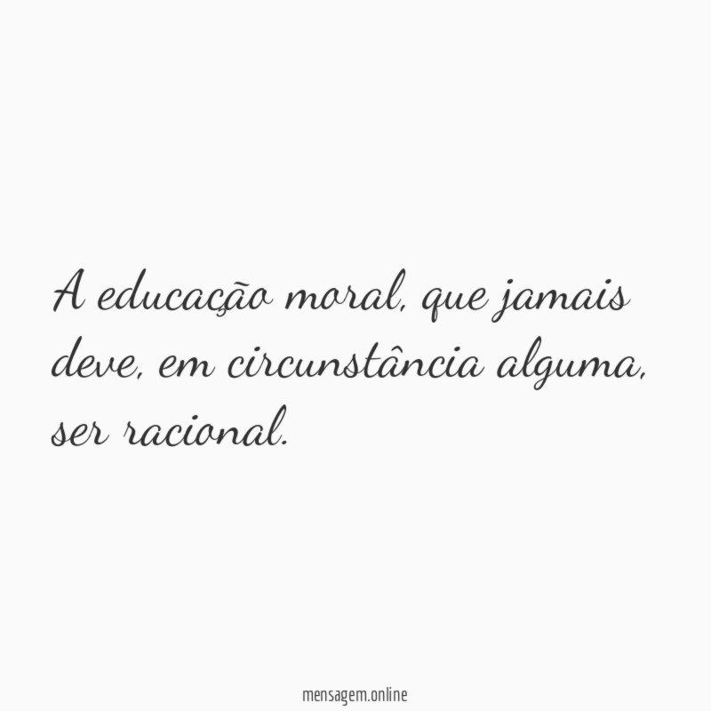 A educação moral