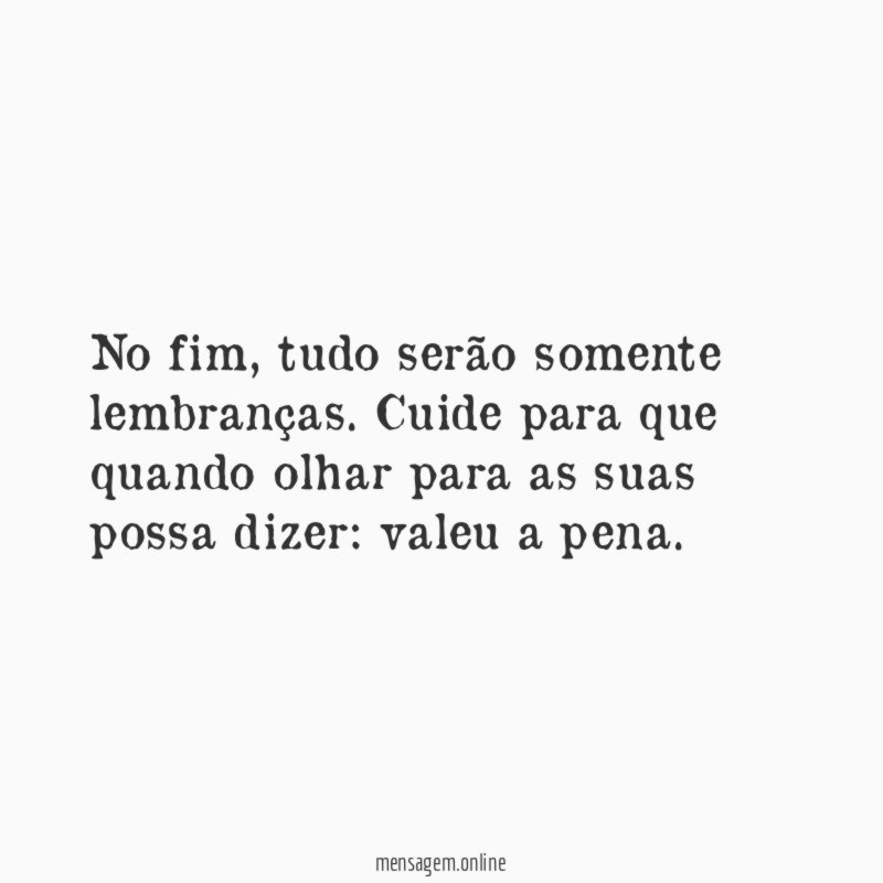 No fim