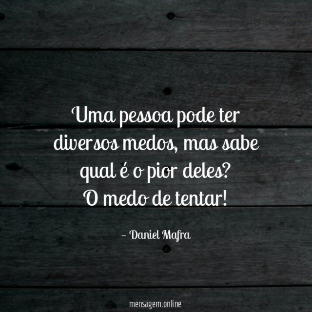 Uma pessoa pode ter diversos medos
