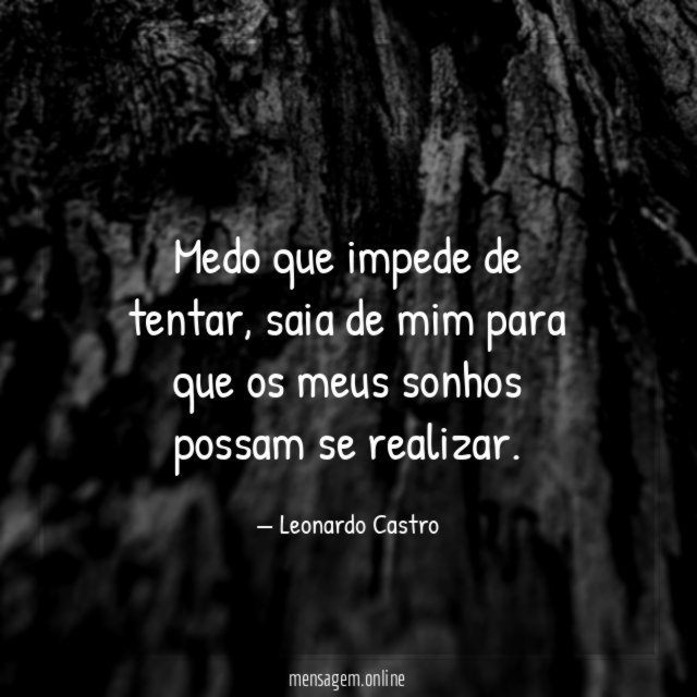 Medo que impede de tentar