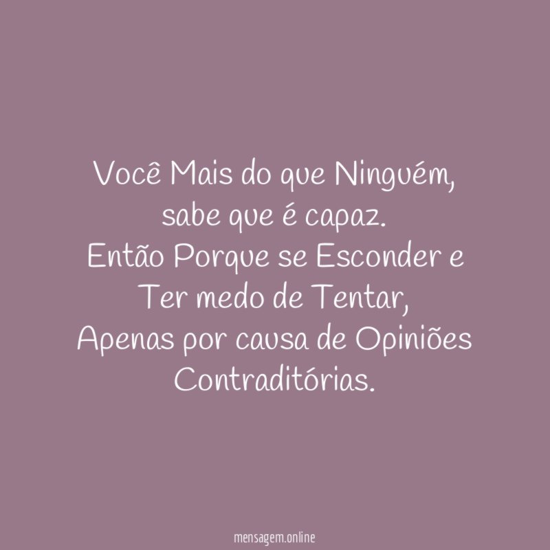 Você Mais do que Ninguém