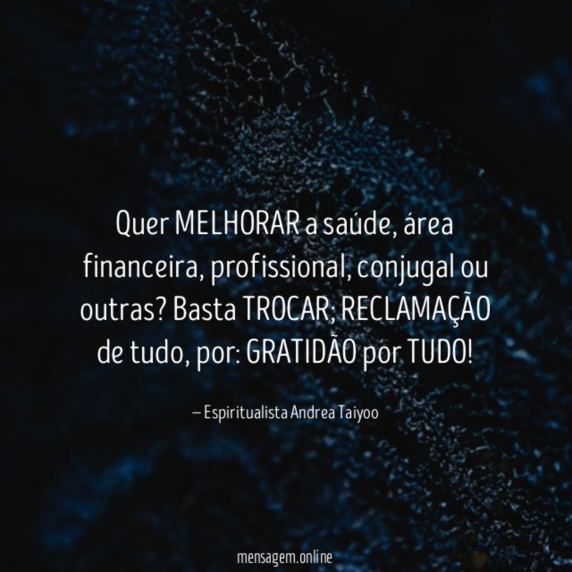 Quer MELHORAR a saúde