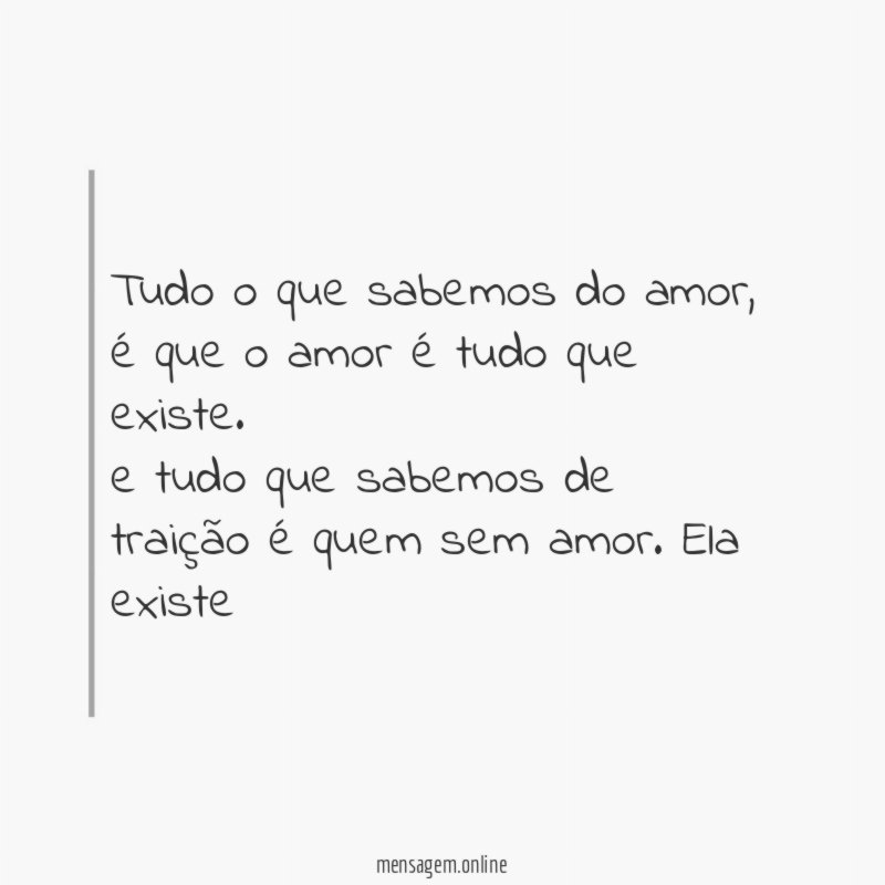 Tudo o que sabemos do amor