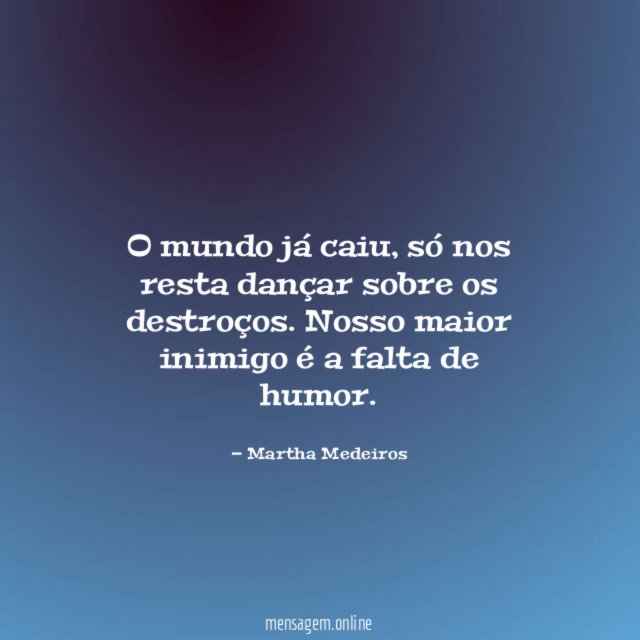 O mundo já caiu