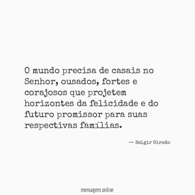 O mundo precisa de casais no Senhor
