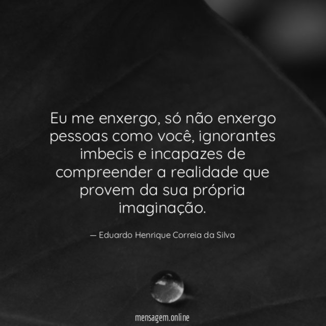 Eu me enxergo