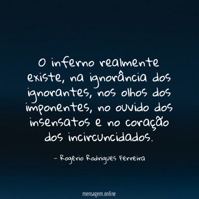O inferno realmente existe