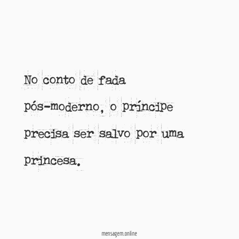 No conto de fada pós-moderno
