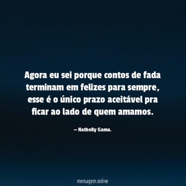 Agora eu sei porque contos de fada terminam em felizes para sempre