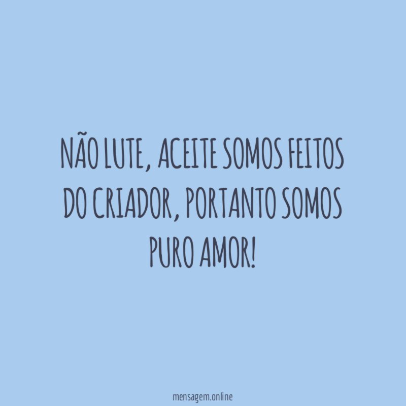 Não lute