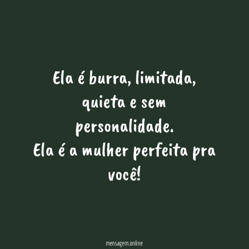 Ela é burra