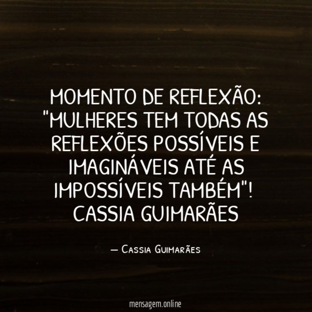 Momento de Reflexão
