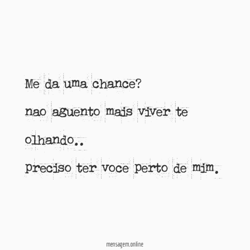 Me da uma chance