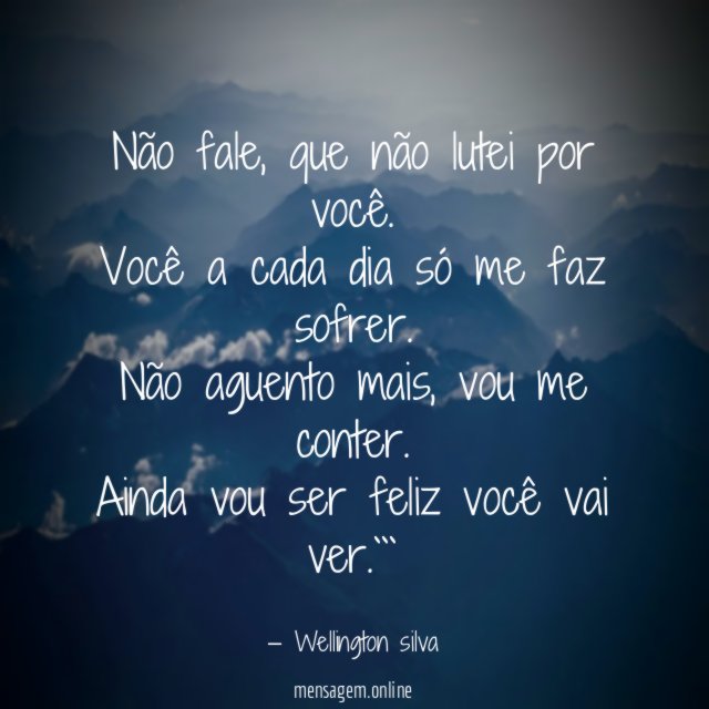 Não fale