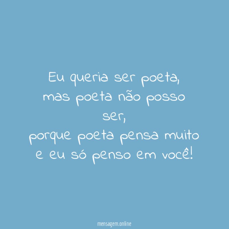 Eu queria ser poeta