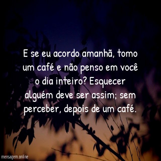 E se eu acordo amanhã