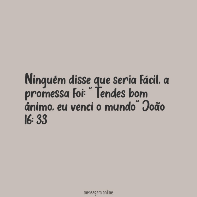 Ninguém disse que seria fácil