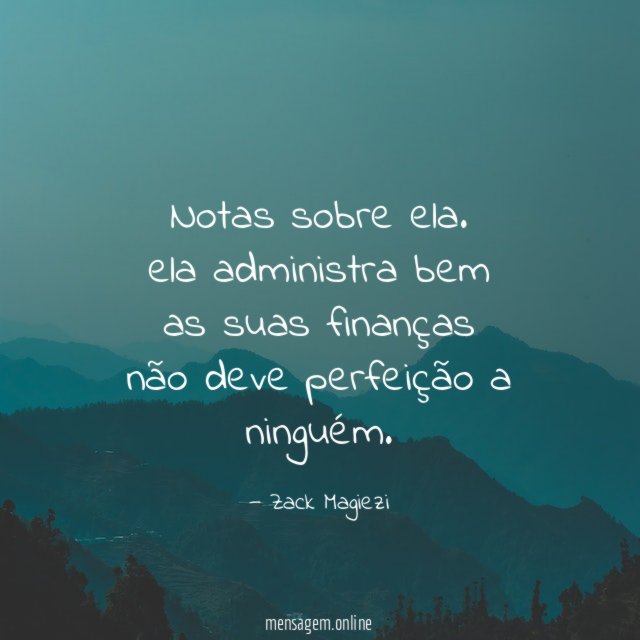 notas sobre ela.