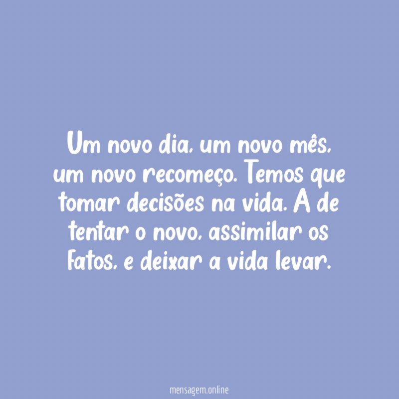 Um novo dia