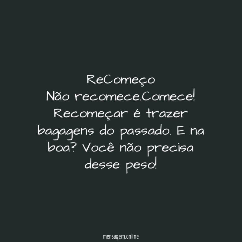 reComeço