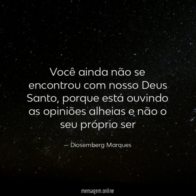 Você ainda não se encontrou com nosso Deus Santo