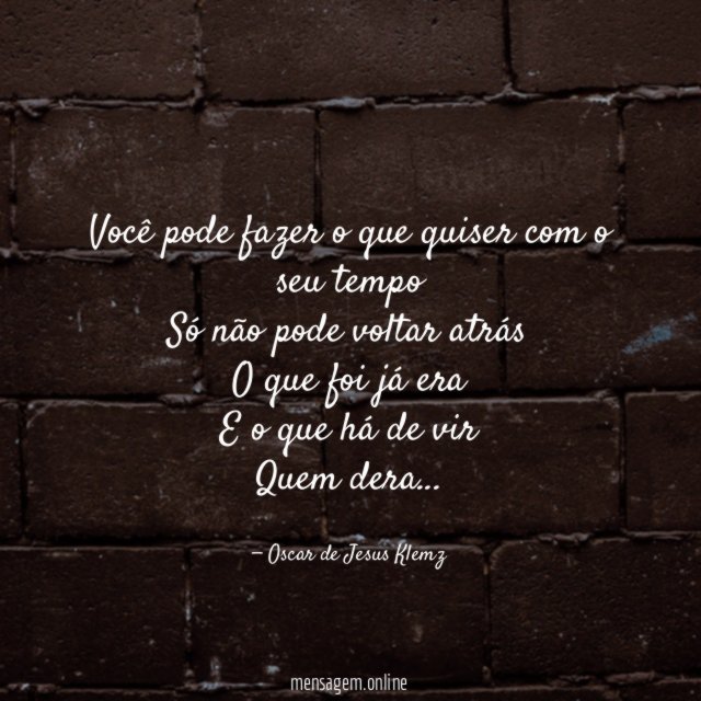 Você pode fazer o que quiser com