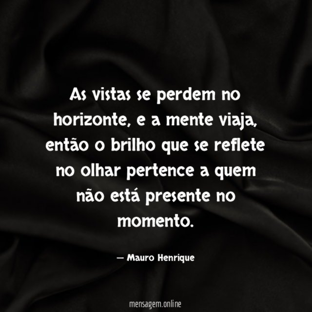 As vistas se perdem no horizonte