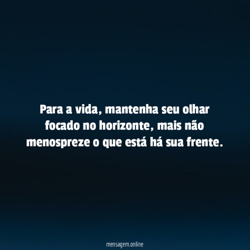Para a vida