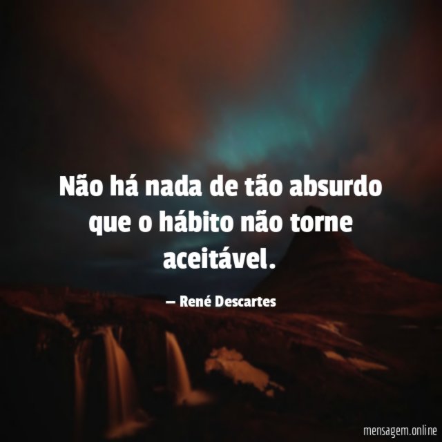 Não há nada de tão absurdo que