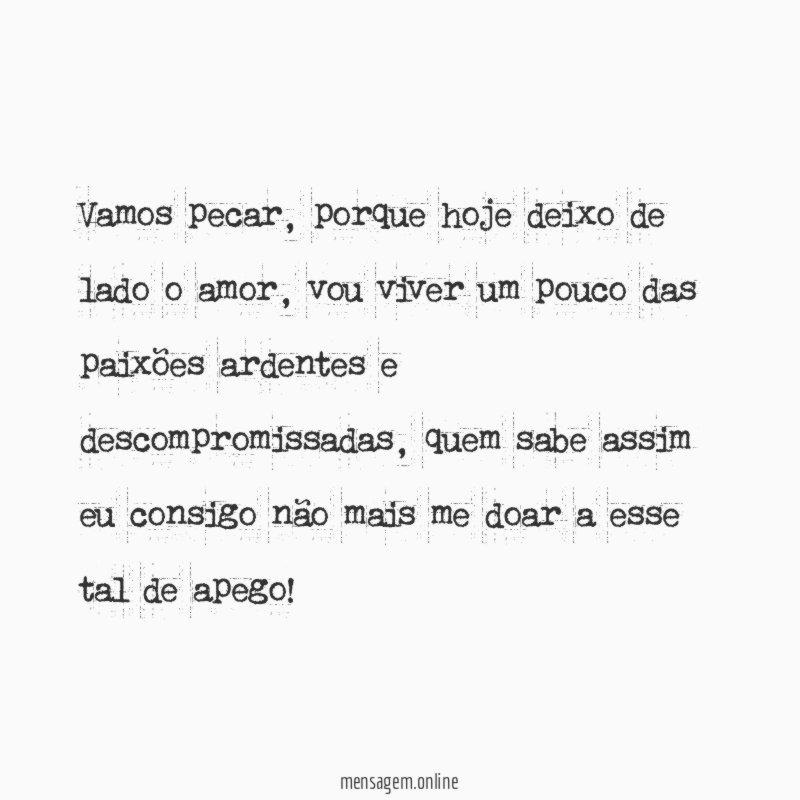 Vamos pecar