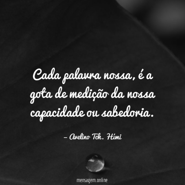 Cada palavra nossa