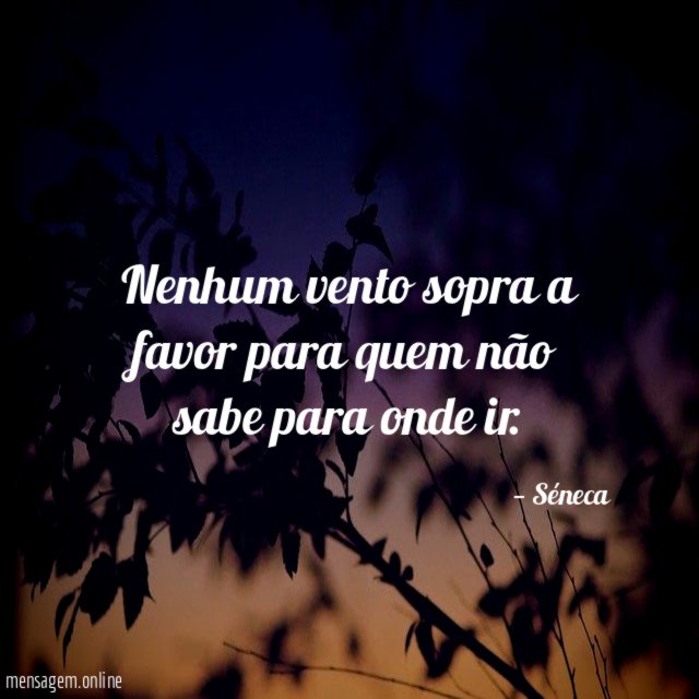 Nenhum vento sopra a favor para quem não