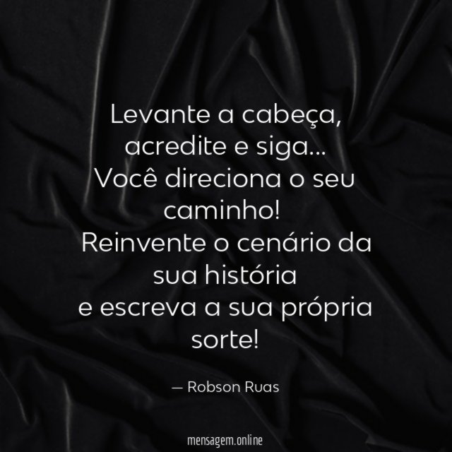 Levante a cabeça