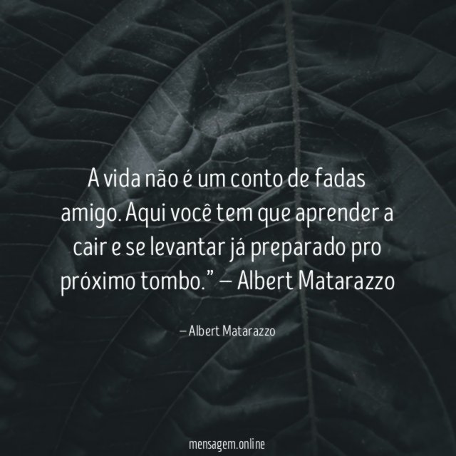 A vida não é um conto de fadas amigo
