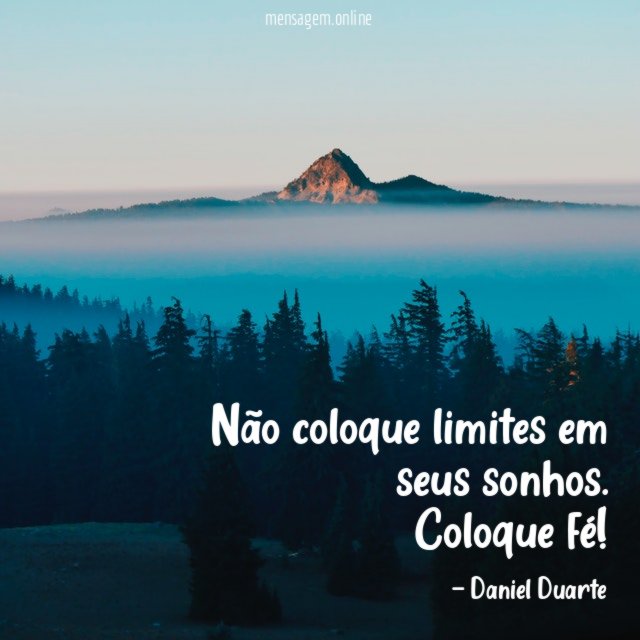 Não coloque limites em seus sonhos