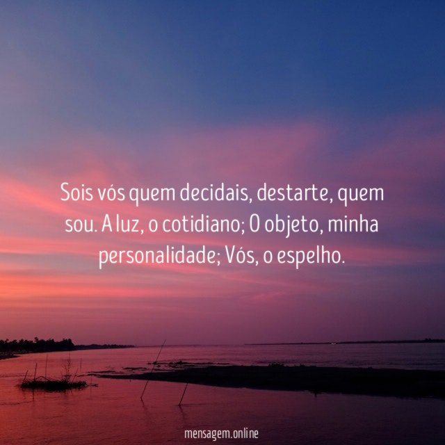 Sois vós quem decidais