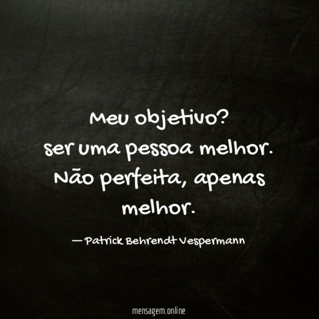 Meu objetivo