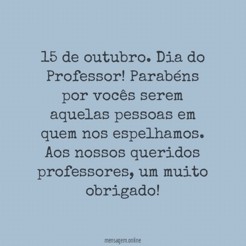 15 de outubro
