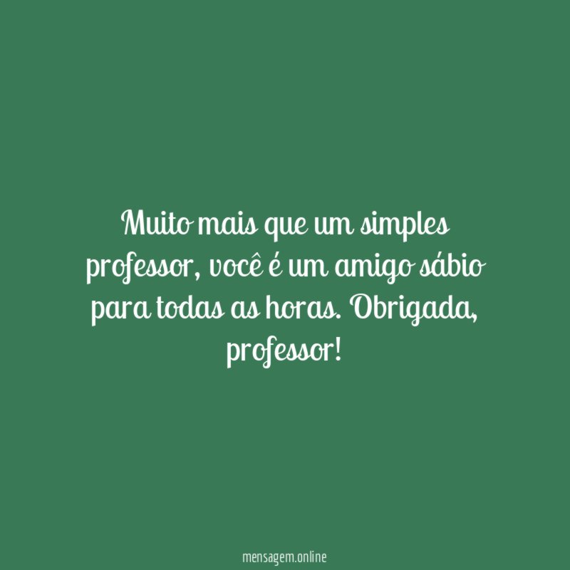 Muito mais que um simples professor