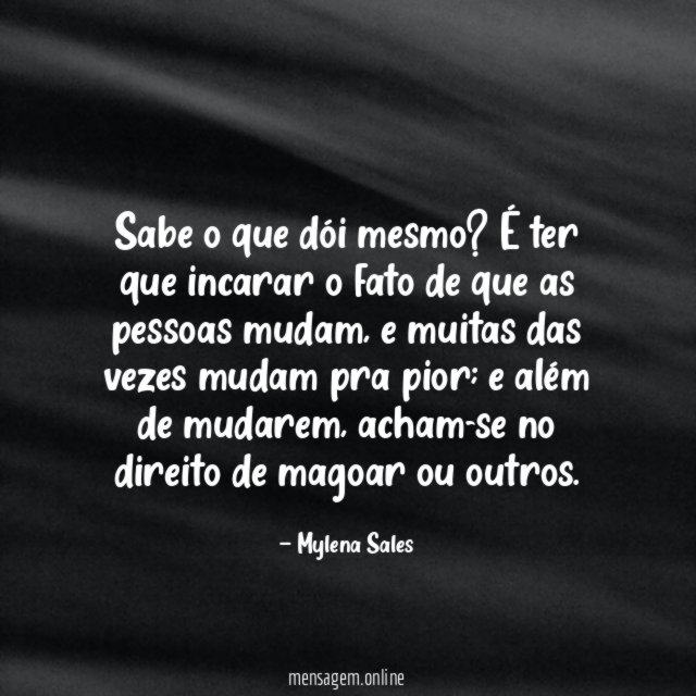 Sabe o que dói mesmo
