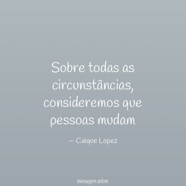 Sobre todas as circunstâncias